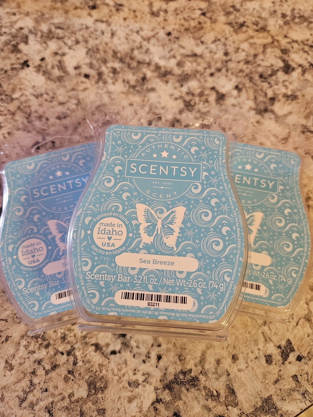 Scentsy Sea Breeze Wax Bar - Light Blue